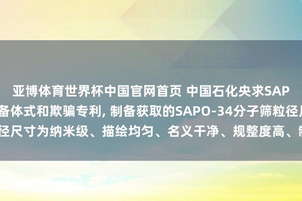 亚博体育世界杯中国官网首页 中国石化央求SAPO-34分子筛过甚制备体式和欺骗专利, 制备获取的SAPO-34分子筛粒径尺寸为纳米级、描绘均匀、名义干净、规整度高、制备操作肤浅、绿色环保