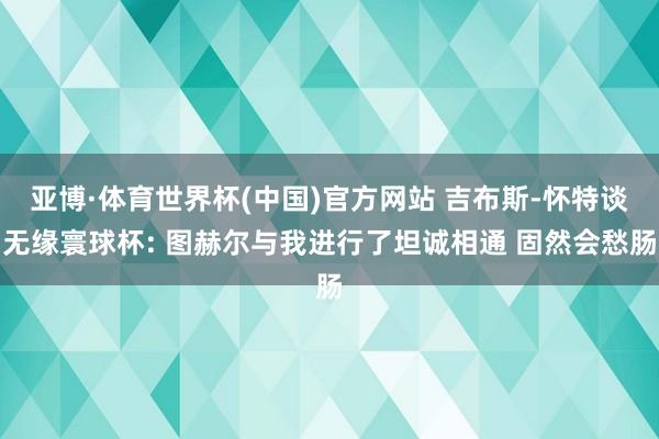 亚博·体育世界杯(中国)官方网站 吉布斯-怀特谈无缘寰球杯: 图赫尔与我进行了坦诚相通 固然会愁肠
